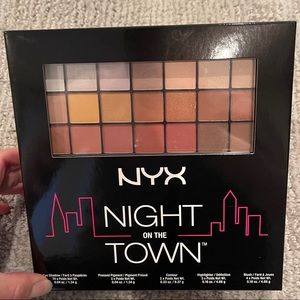 NYX night on the town makeup palette.